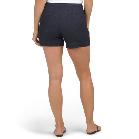 RACHEL ZOE Rinse High Waist Shorts With Sailor Buttons - Picture 2 of 2